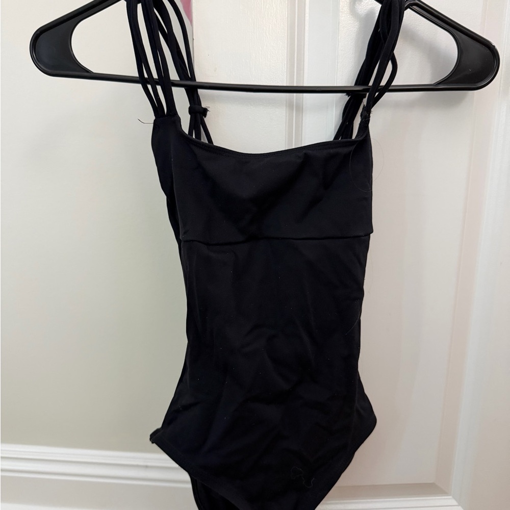 Women’s Capezio Strappy Black Leotard